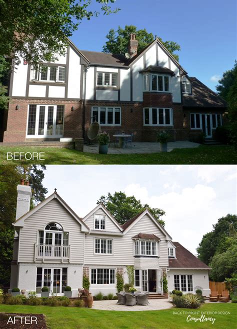 tudor exterior before and after|tudor house exterior.